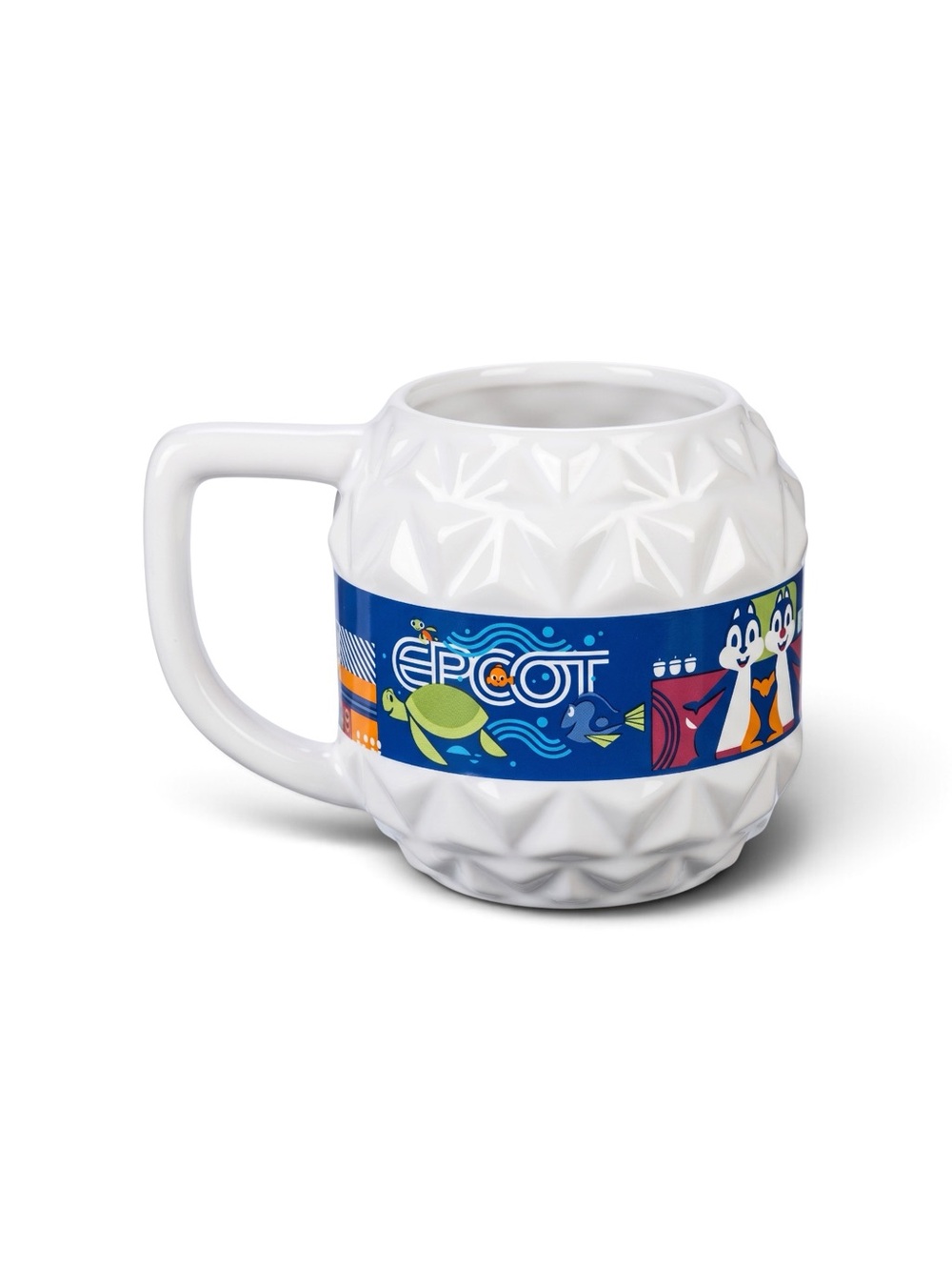 Official Disney Parks EPCOT Spaceship Earth Geosphere Chip Dale Ceramic Mug